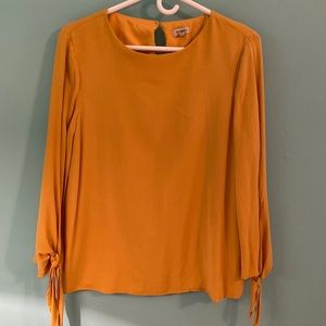 Yellow Long Sleeve Blouse